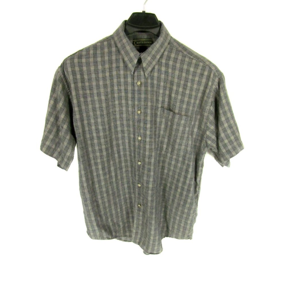 Croft & Barrow Men's Shirt Large Short Sleeves